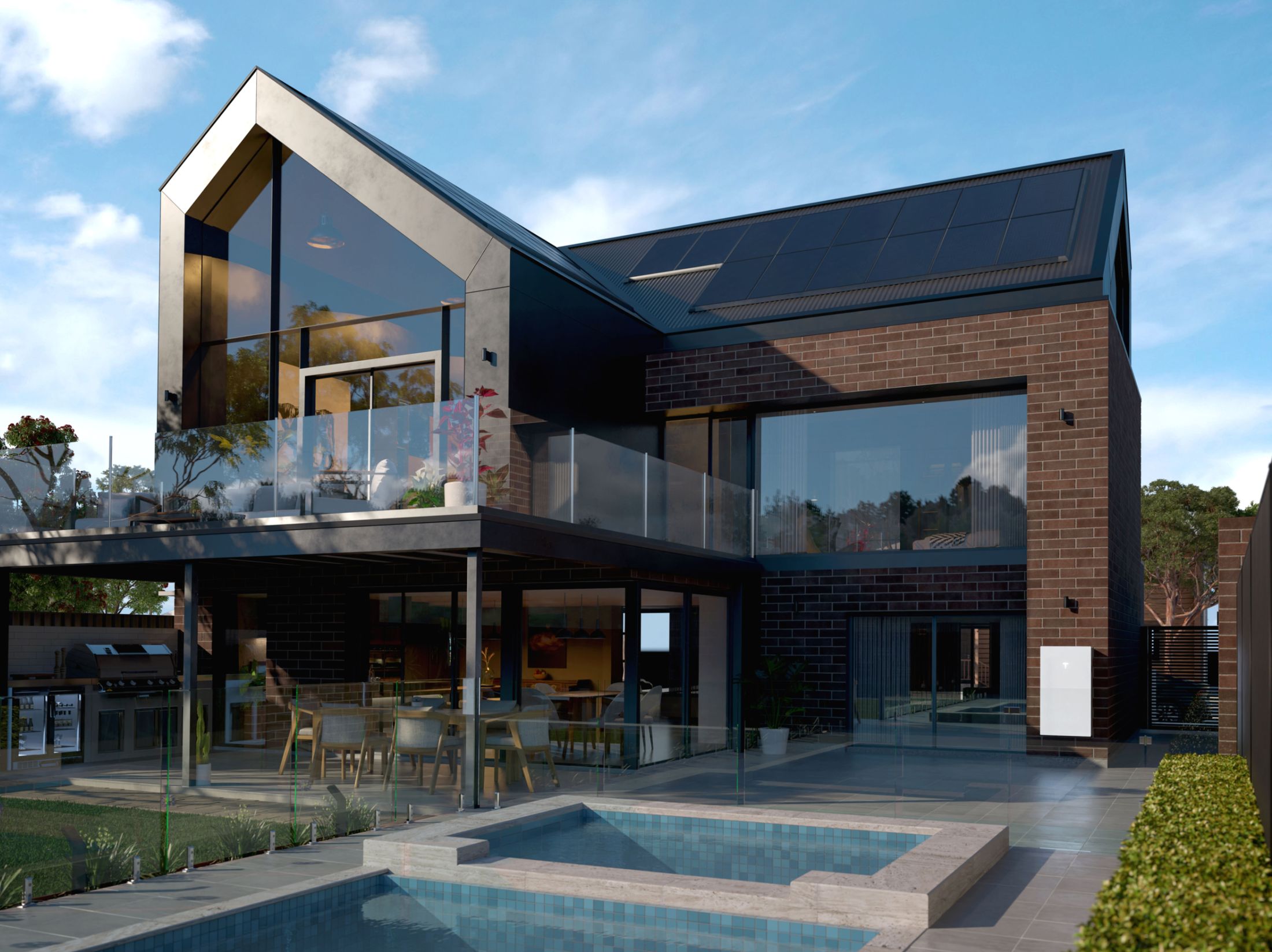 Tesla Powerwall を設置した住宅