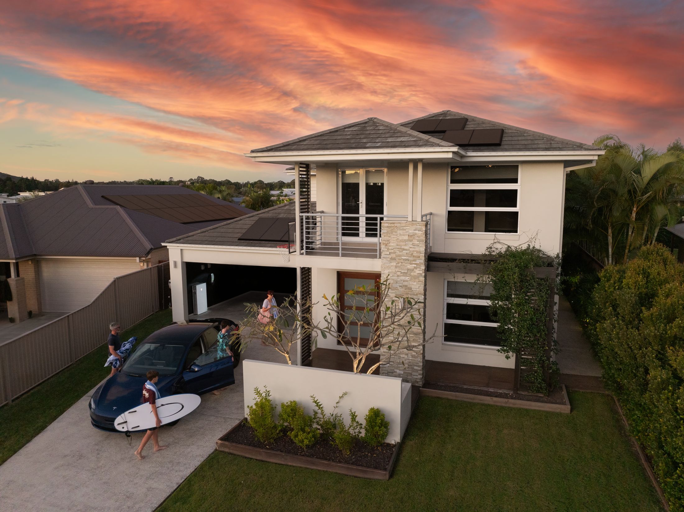 Tesla Powerwall を設置した住宅